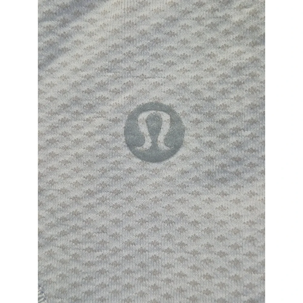 Lululemon Ebb to Train High Neck Sports Bra Women's 10 Gray Racerback